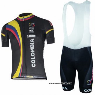 2017 Maillot Ciclismo La colombie Noir Manches Courtes et Cuissard